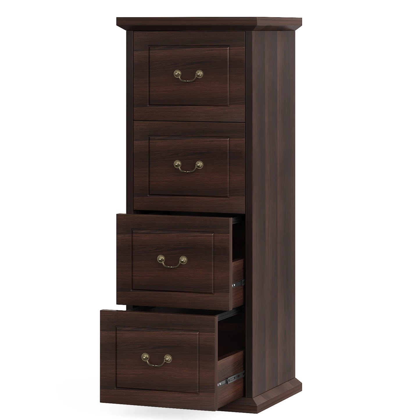 Tribesigns 4-Drawer File Cabinet Filing Cabinet, Vertical File Cabinet Home Office Wood Filing Cabinet for A4 /Letter Size