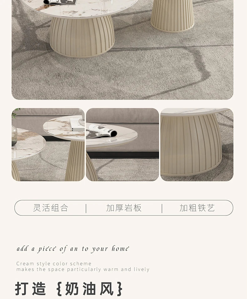Designer White Coffee Table Round Kitchen Home Unique Coffee Tables Living Room Nordic Tavolino Da Salotto Furniture Decoration