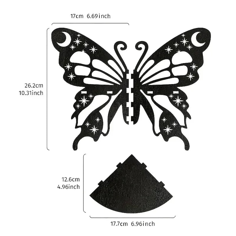 Wall Ornaments Hanging Shelf Butterfly Corner Rack Household Decorations Wooden Handicrafts Gifts Bedroom Bathroom Kitchen Shelf