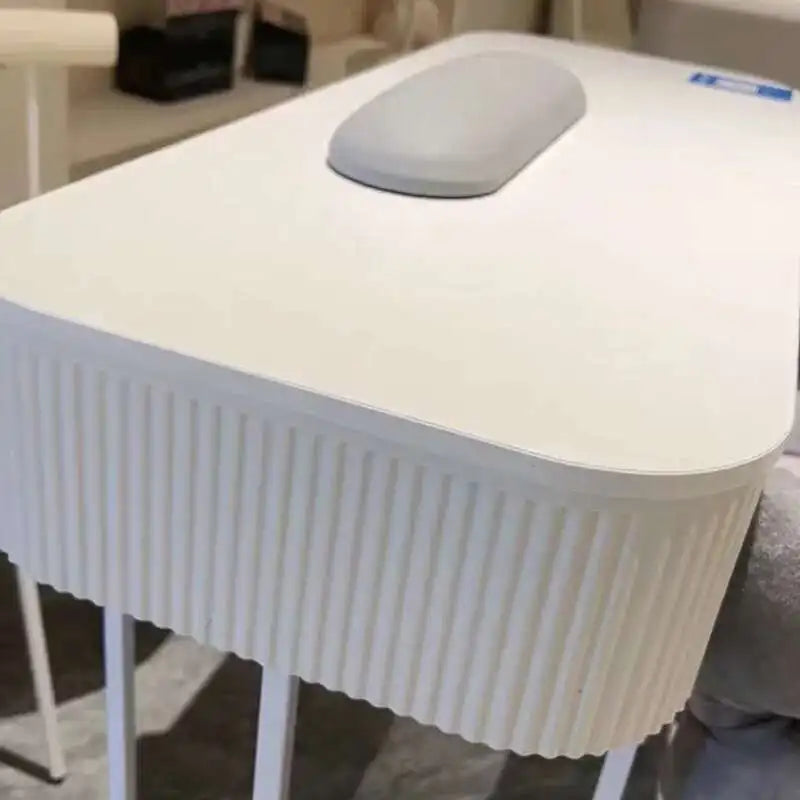 Simple Professional Nail Table Modern Luxury Nail Artist Manicure Table Wooden Storage Mesa De Manicure Salon Furniture KMNT