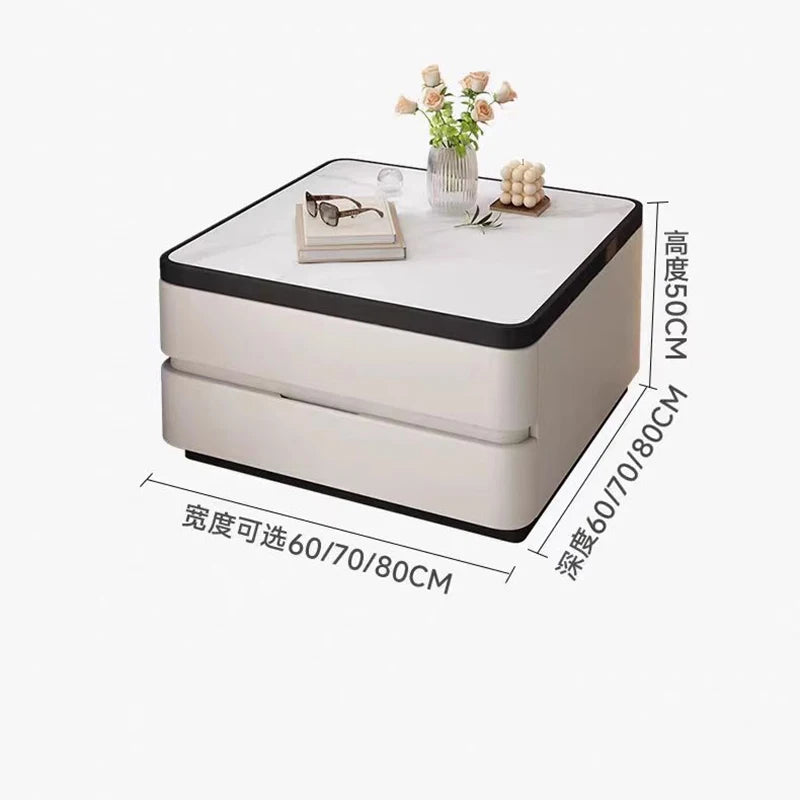 Design Minimalist Side Table Sofa Modern Elegant Unique Luxury Side Cabinets With Storage Mesita Auxiliar Furniture Living Room