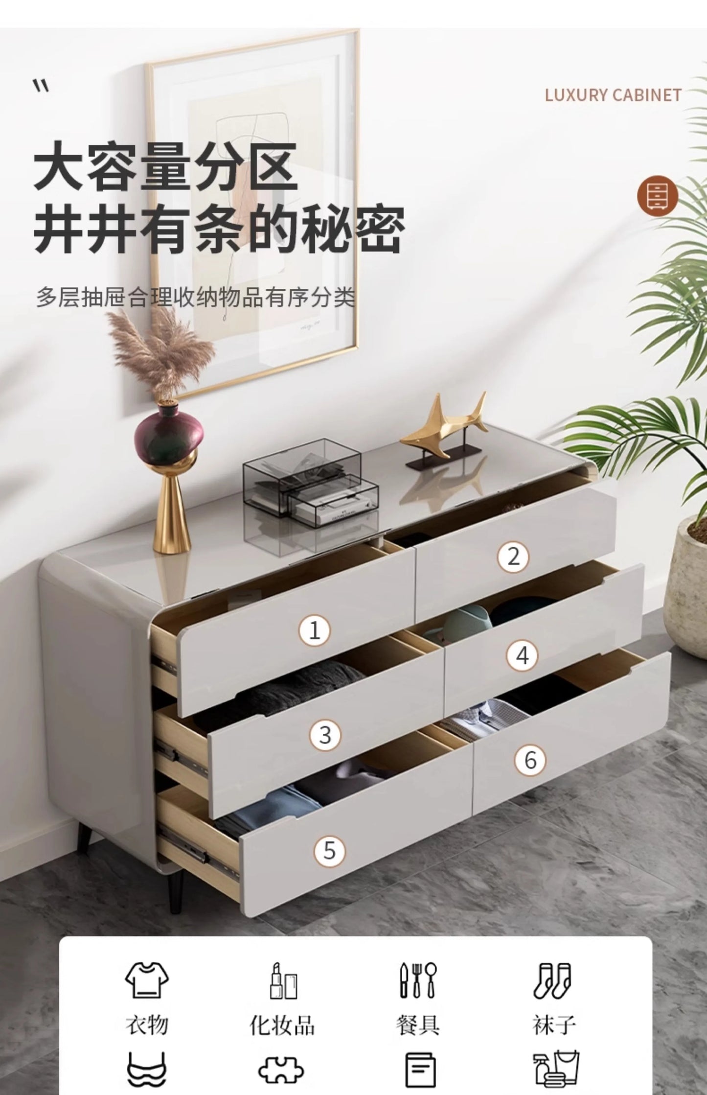 Vintage Trendy Cabinets Living Room Beauty Trendy Unique Elegant Display Cabinet Modern Nordic Vitrinas Expositor Home Furniture