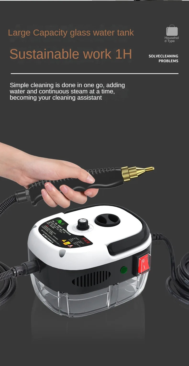 Steam Cleaner High Temperature Pressurized Handheld Steam Cleaning Machine for Kitchen Furniture Bathroom Car