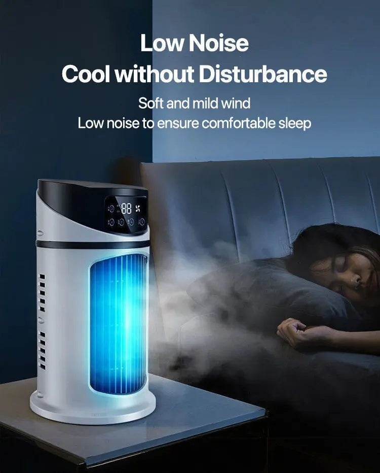 Home Dormitory Air Conditioner Fan Desktop Timer Electric Fan Portablehumidification Electric Fan Table Fan Air Cooler