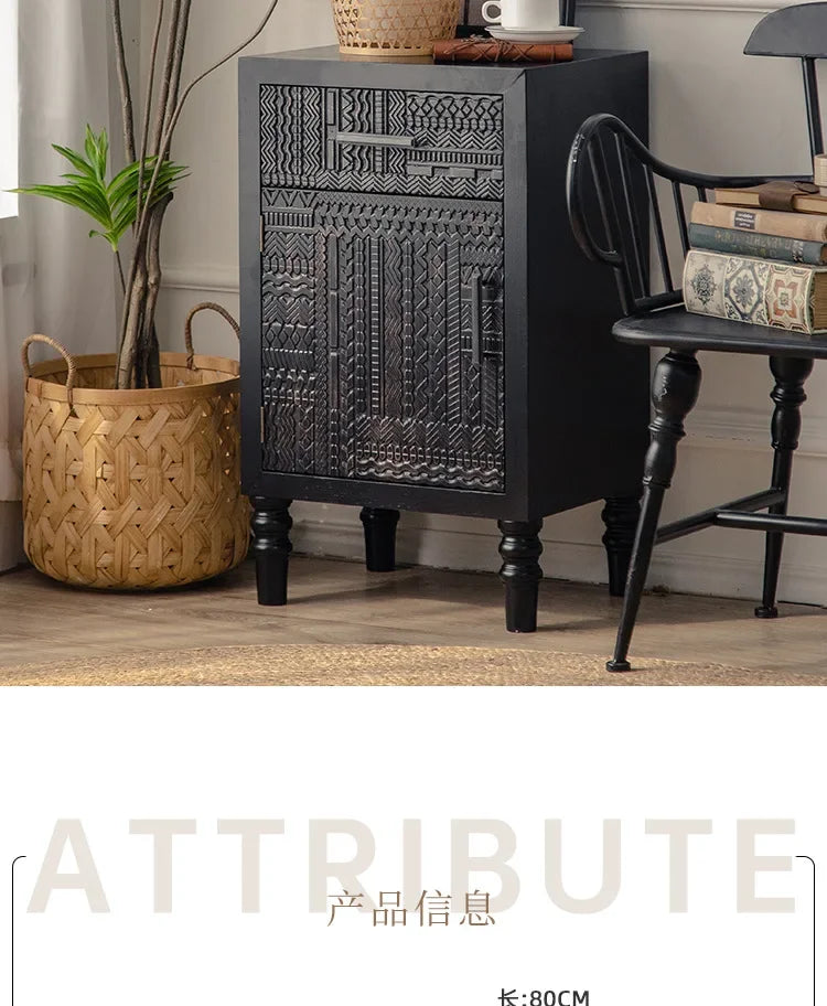 Open Buffet Solid Wood Sideboards Living Room Dresser Closets Luxury Display Cabinet Entrance Credenza Dining Room Furniture