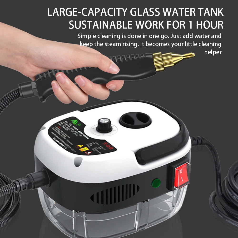 1500W High-Temp Steam Cleaner 5-in-1 Home Appliance Cleaner for Range Hoods ACs Tiles