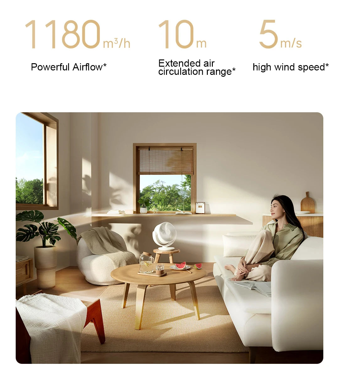NEW Xiaomi Mijia DC Inverter Desktop Circulation Fan Smart Three-Dimensional Lightweight Desktop Electric Fan Mi home App