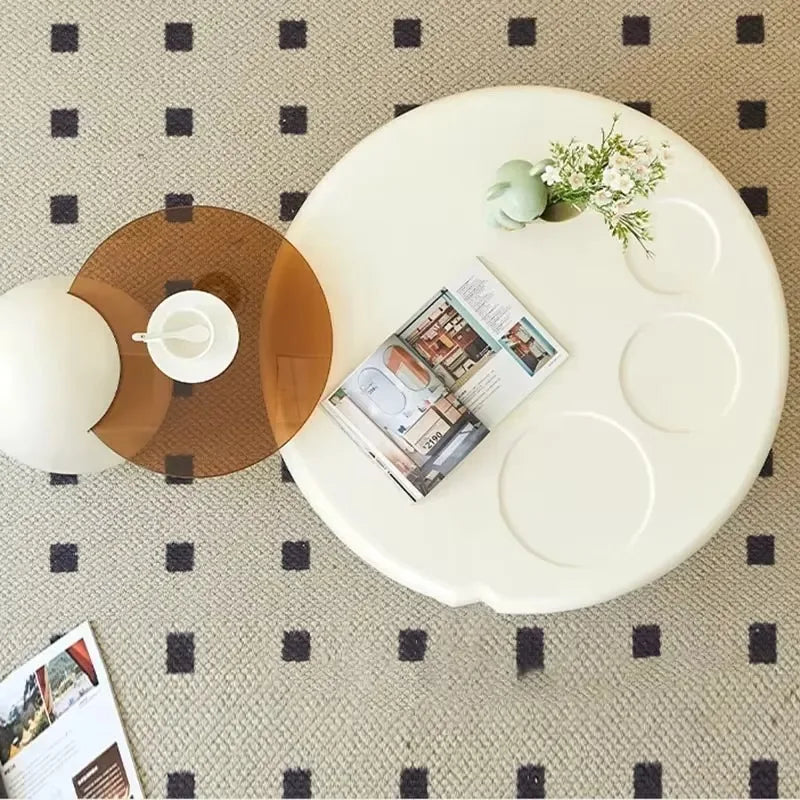 Living Room Unique Coffee Tables Cute Elegant White Classic Coffee Tables Round Nordic Muebles Para El Hogar Home Furniture