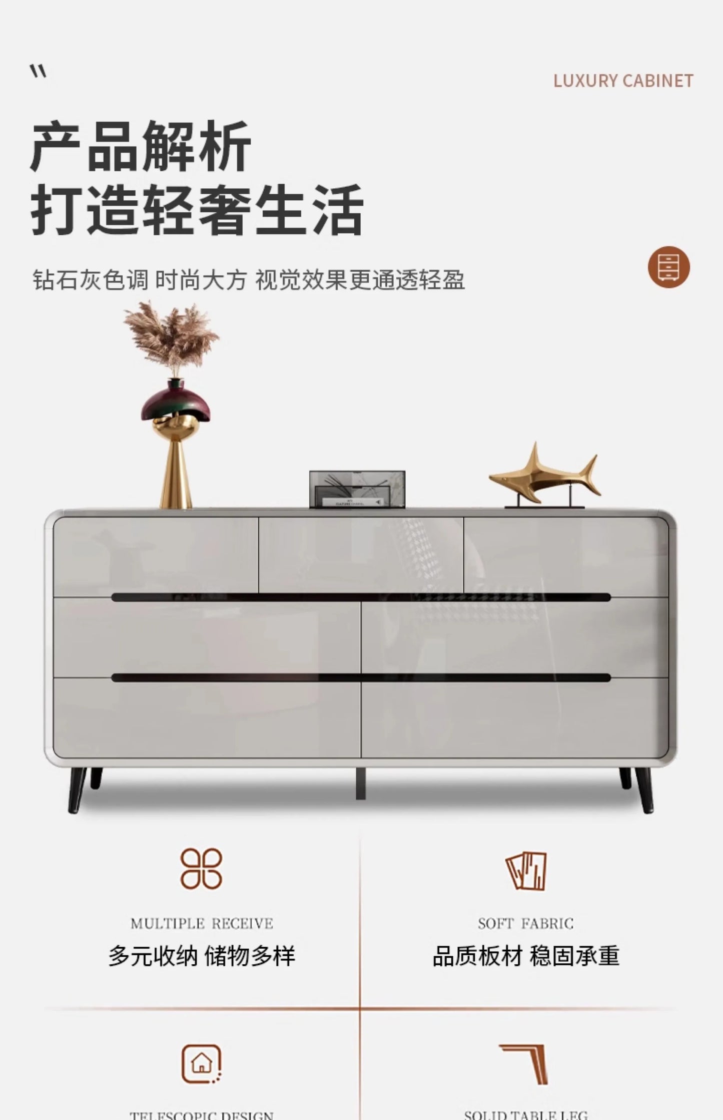 Vintage Trendy Cabinets Living Room Beauty Trendy Unique Elegant Display Cabinet Modern Nordic Vitrinas Expositor Home Furniture