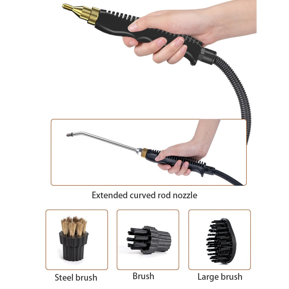 1500W High-Temp Steam Cleaner 5-in-1 Home Appliance Cleaner for Range Hoods ACs Tiles