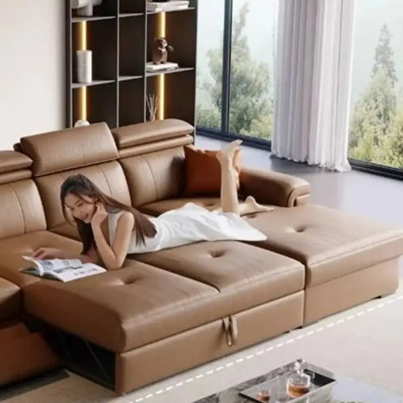 Large Brown Living Room Sofa Back Support Design Recliner Lounges Living Room Sofas Luxury Nordic Divano Adhd Home Furniture