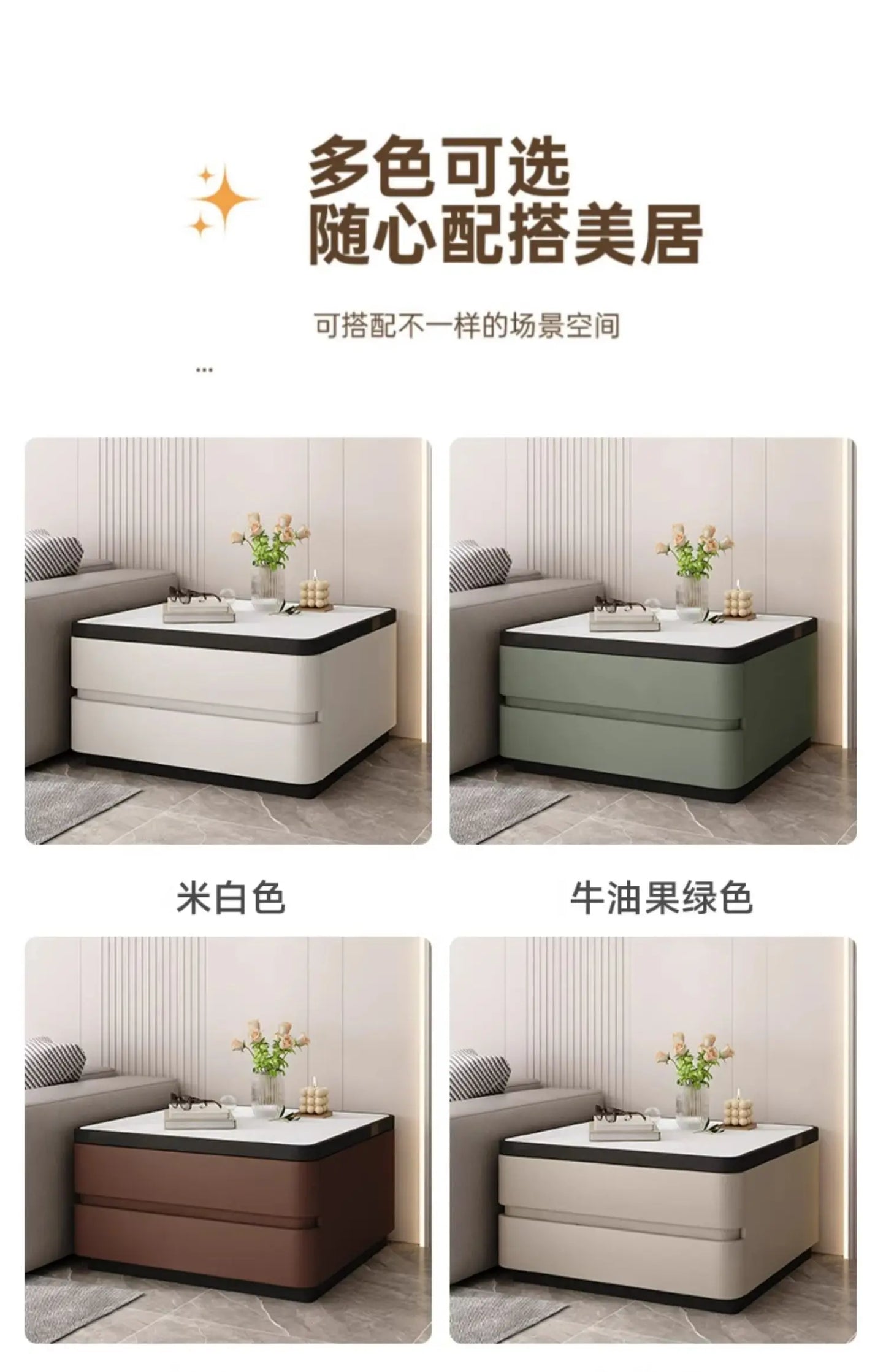 Design Minimalist Side Table Sofa Modern Elegant Unique Luxury Side Cabinets With Storage Mesita Auxiliar Furniture Living Room