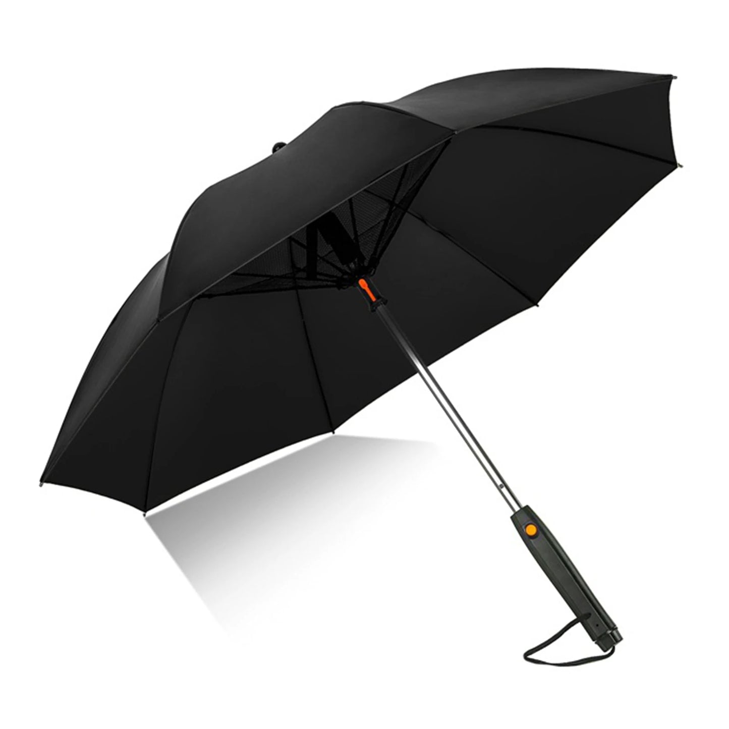 Sun Umbrella with Fan Misting,Portable Fan for UPF 50+ Sun,Cooling Umbrella,Summer Cooler for Outdoor Beach,Battery Powered