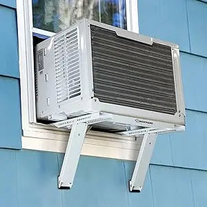 Air Conditioner Bracket - No Tools or Drilling Required - Heavy Duty Steel Holds 200 Pounds - Fits 19.25Hx17.25L Window