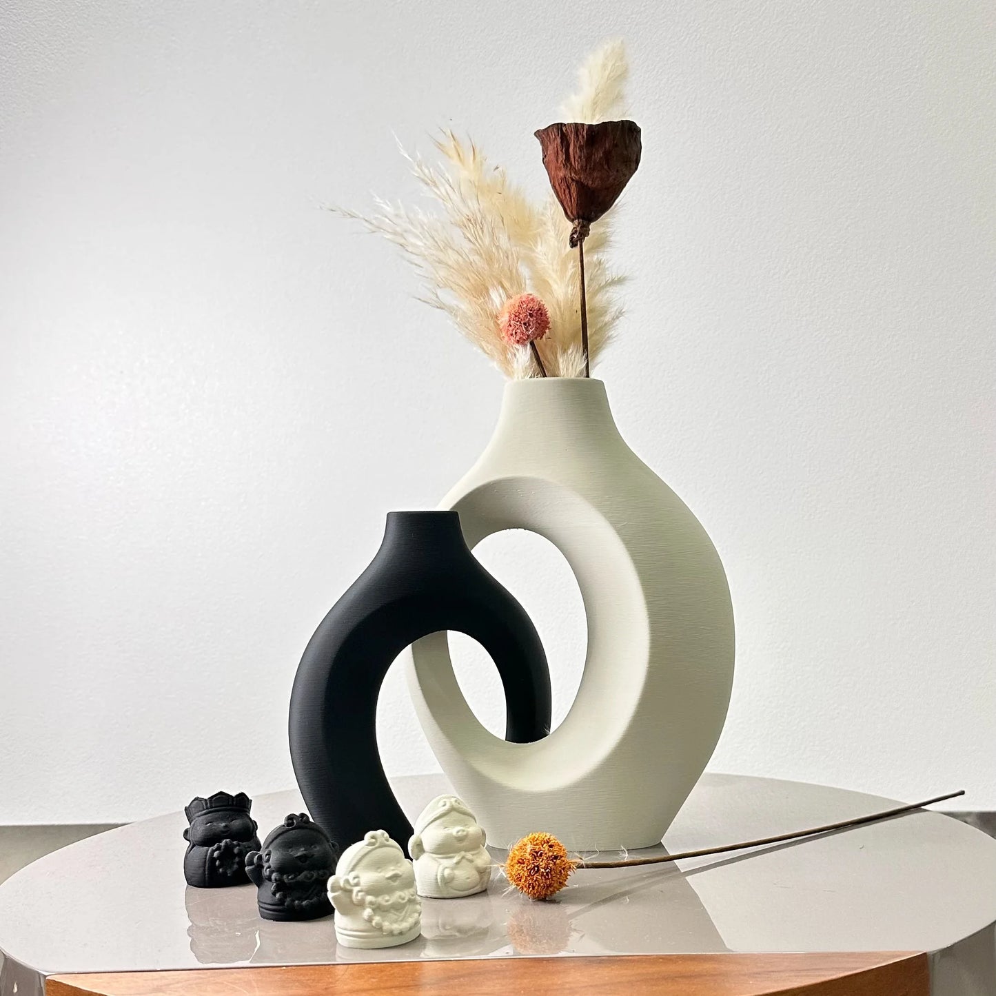 2 Piece Hug Large Size Dried Vase Max 8.66 Inch, Suitable for Home Decoration Ornaments, Office Decoration Flower Arrangement Dr