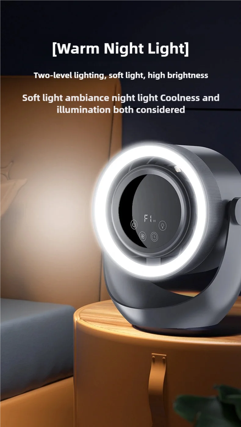 New Remote Control Smart Appliances 5000mAH touch screen remote control desktop high speed circulation fan style bladeless fan