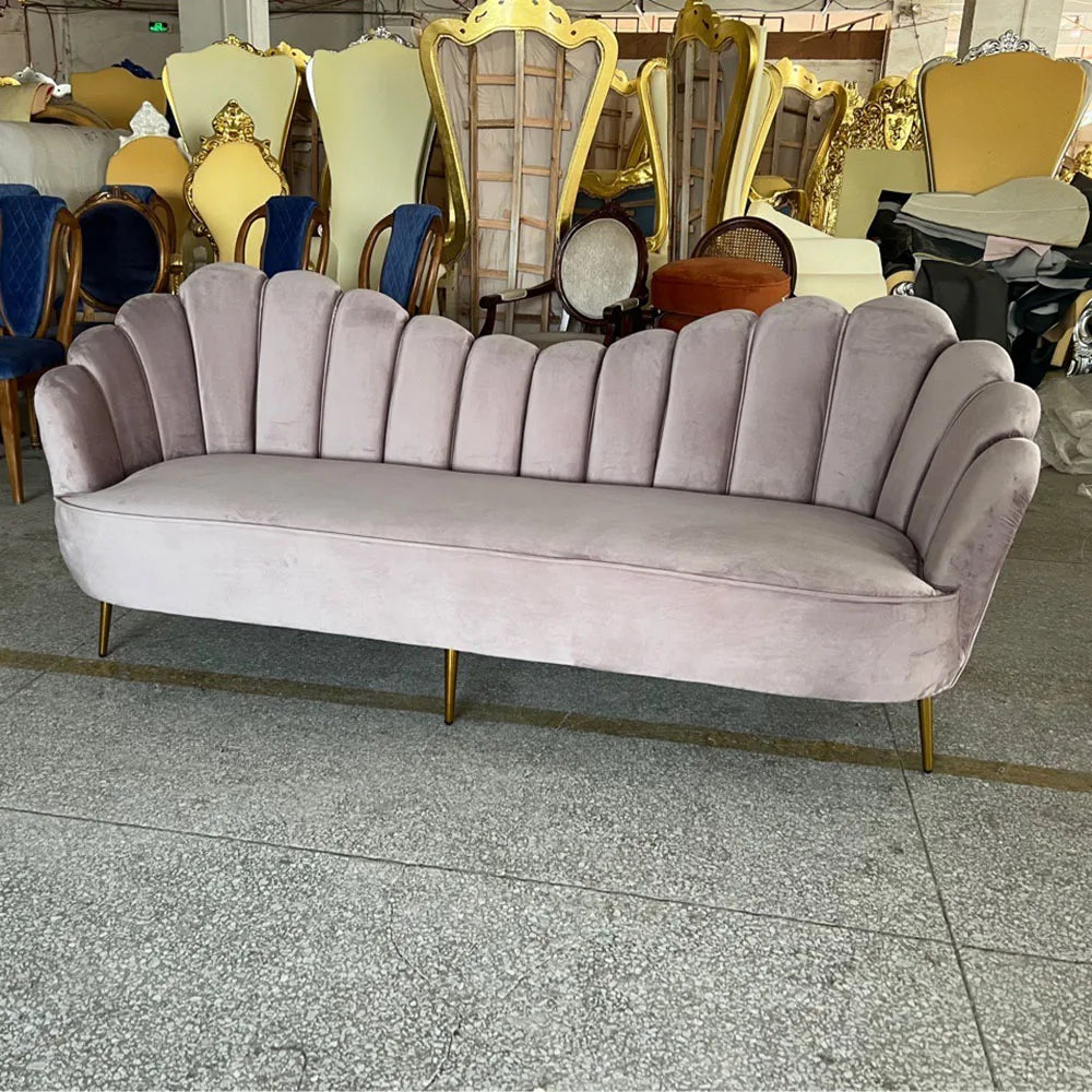 High Back Throne Sofa King and Queen Wedding Velvet Modern Hotel Sofa