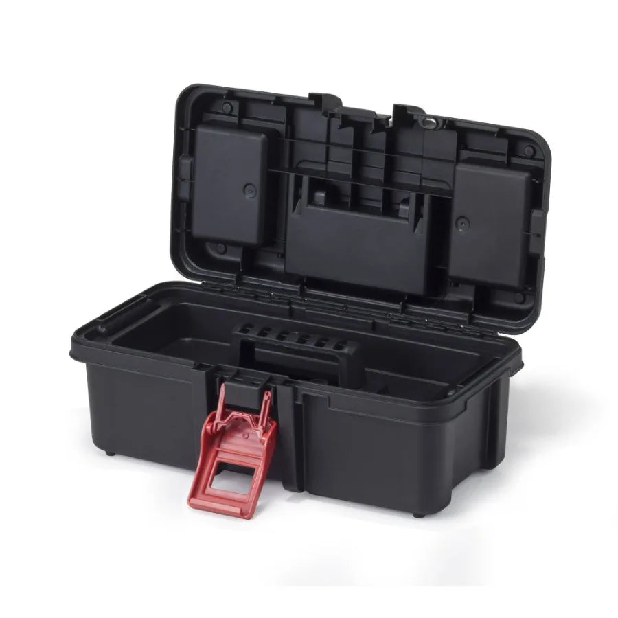 13inch Tool Box Plastic Tool and Hardware Storage Black