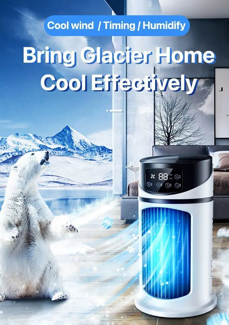 Home Dormitory Air Conditioner Fan Desktop Timer Electric Fan Portablehumidification Electric Fan Table Fan Air Cooler