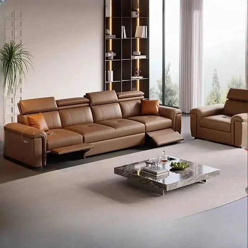 Large Brown Living Room Sofa Back Support Design Recliner Lounges Living Room Sofas Luxury Nordic Divano Adhd Home Furniture
