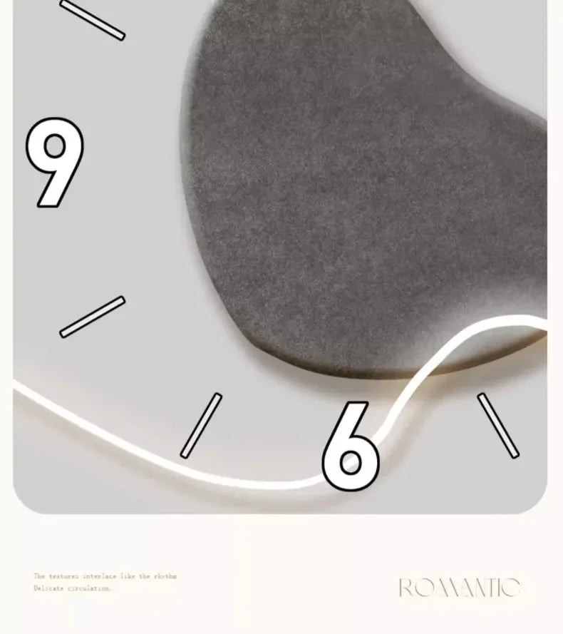 Double-sided Wall Clock Creative Living Room Mural Corner Corner Clocks Modern Art LED Light Wall Clock Hanging Decoration