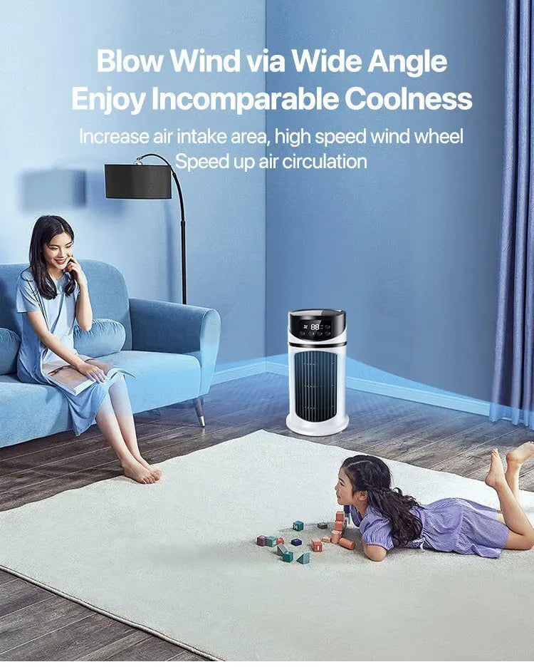 Home Dormitory Air Conditioner Fan Desktop Timer Electric Fan Portablehumidification Electric Fan Table Fan Air Cooler