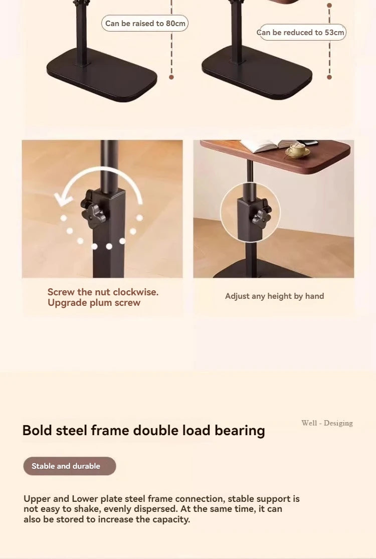 Mobile lifting coffee table, modern and simple household living room, sofa side table, tea table, bedside computer table