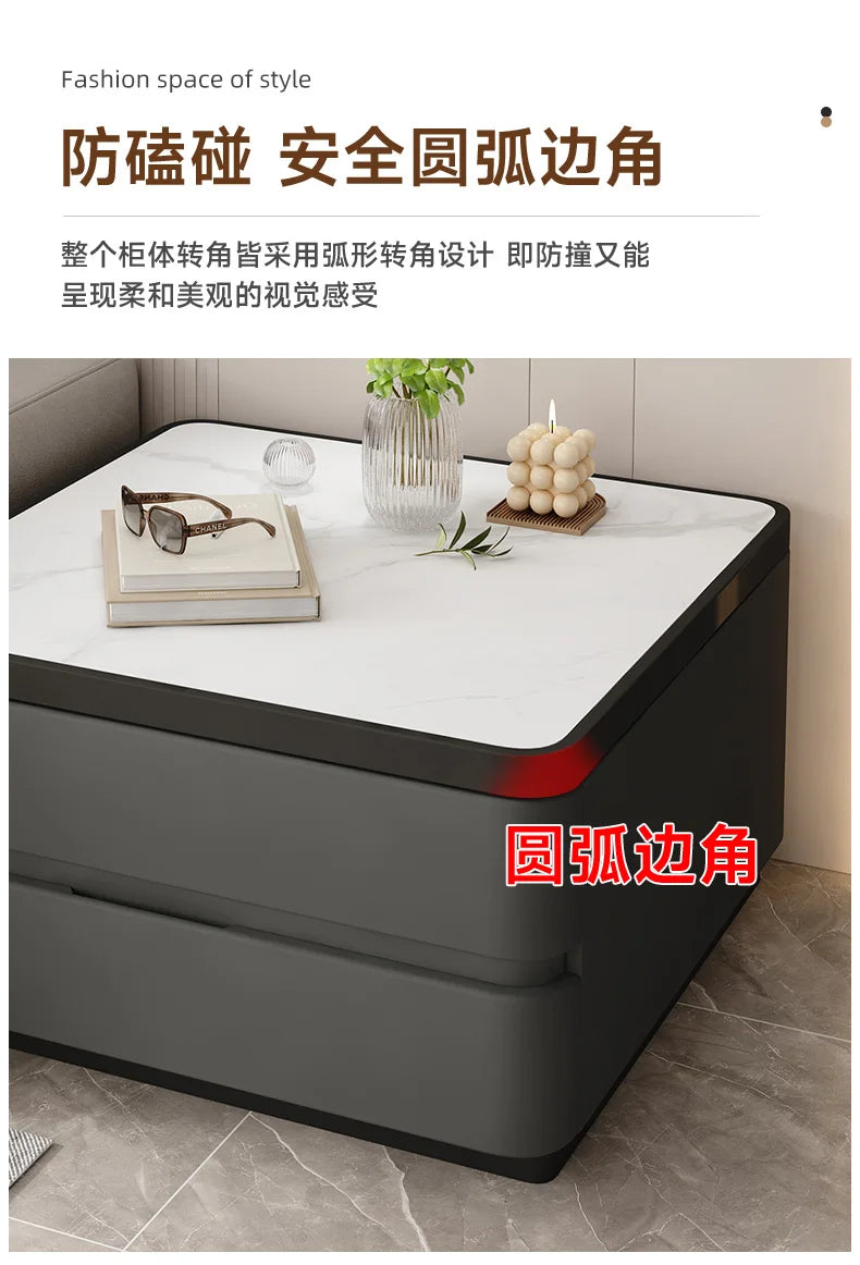 Design Minimalist Side Table Sofa Modern Elegant Unique Luxury Side Cabinets With Storage Mesita Auxiliar Furniture Living Room