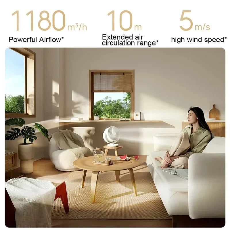 NEW Xiaomi Mijia DC Inverter Desktop Circulation Fan Smart Three-Dimensional Lightweight Desktop Electric Fan Mi home App