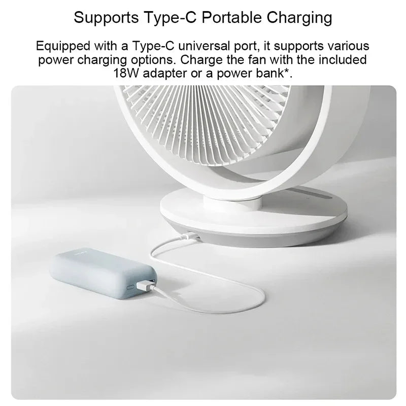 NEW Xiaomi Mijia DC Inverter Desktop Circulation Fan Smart Three-Dimensional Lightweight Desktop Electric Fan Mi home App