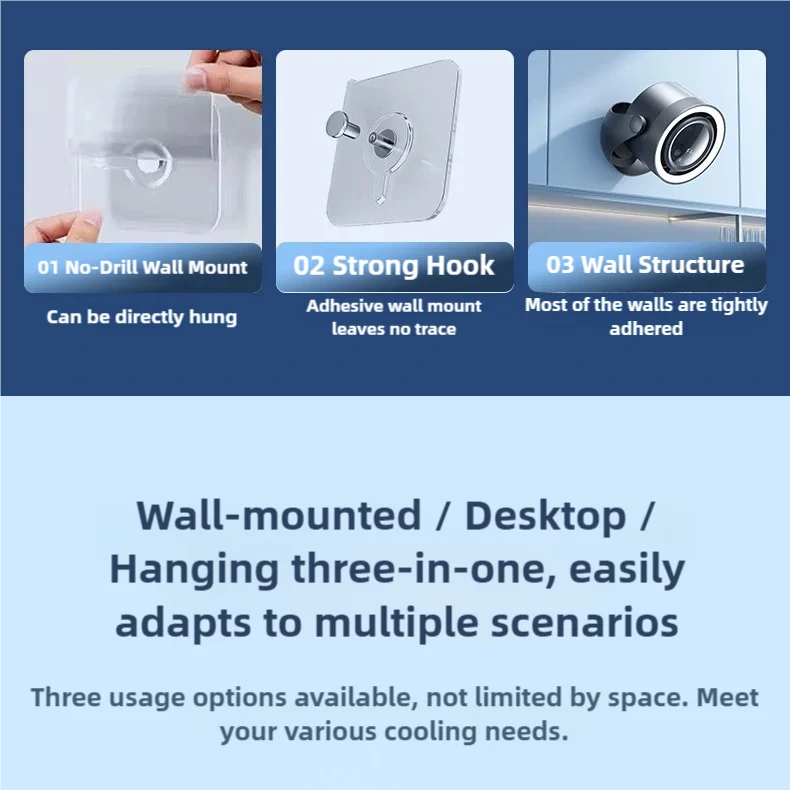 New Remote Control Smart Appliances 5000mAH touch screen remote control desktop high speed circulation fan style bladeless fan