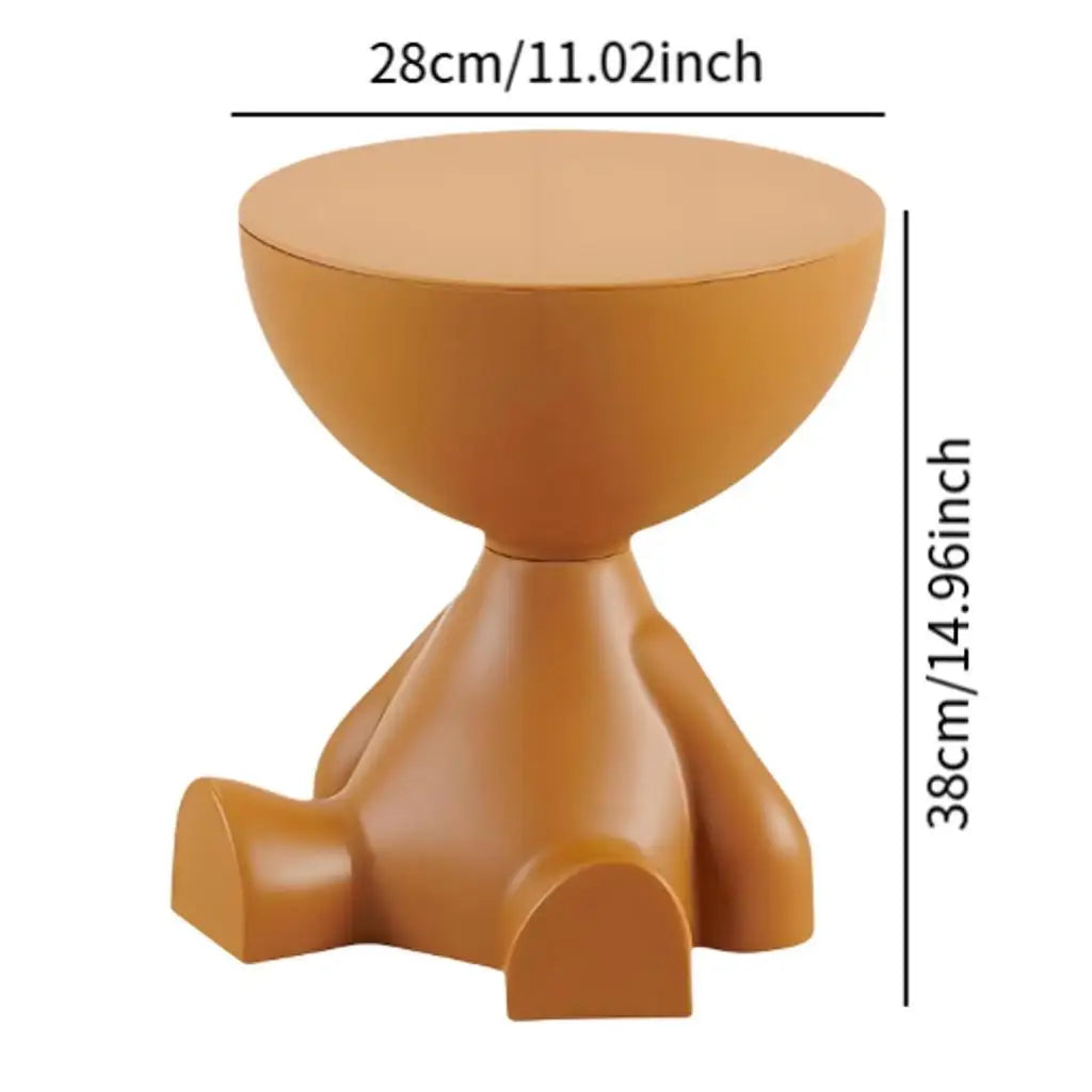 Creative Side End Table Flat Head Side Rack Bedroom Bedside Table  Household Sofa Balcony Movable Mini Table Small Apartment Tea