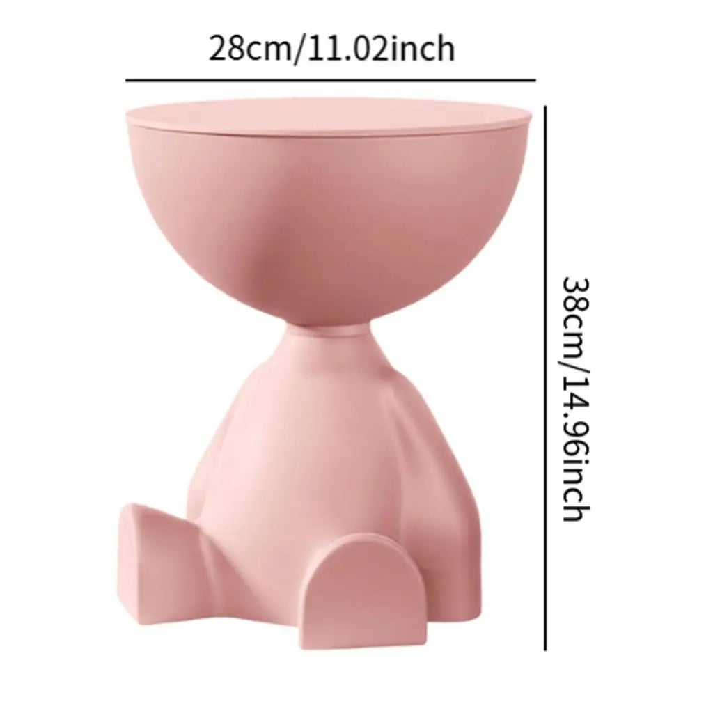 Creative Side End Table Flat Head Side Rack Bedroom Bedside Table  Household Sofa Balcony Movable Mini Table Small Apartment Tea