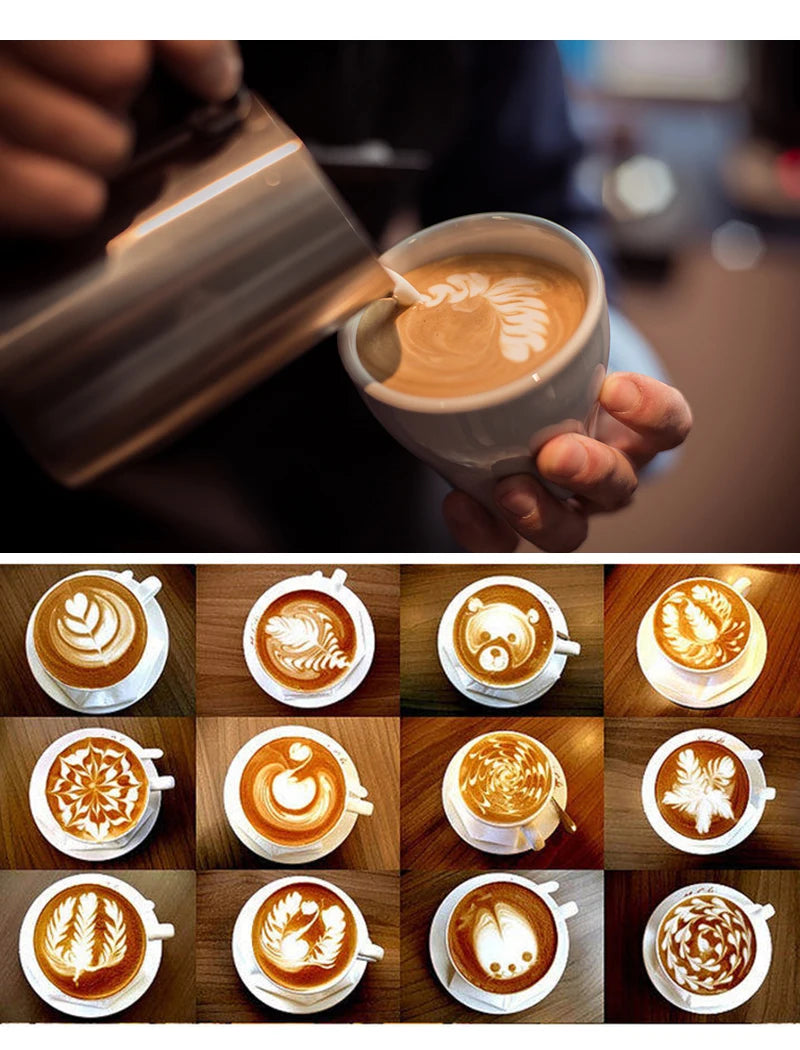 Stainless Milk Frother 800ML Double Mesh Milk Creamer Milk Foam For Milk Egg Cofffee Beater Kitchen Tool Coffee Mixe Frother