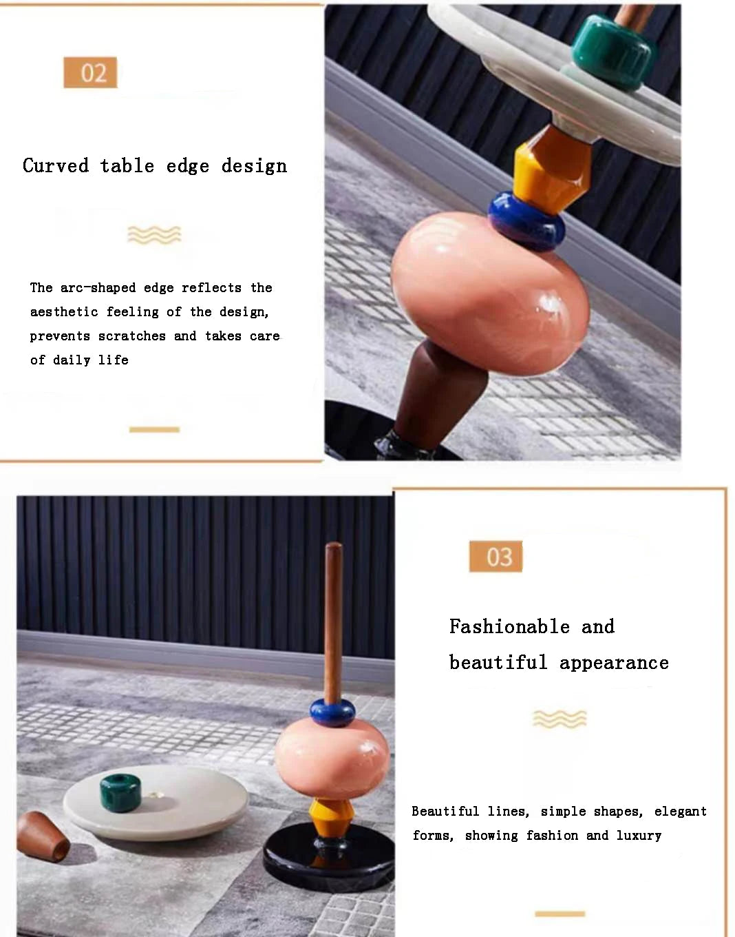 Nordic Furniture,Geometry Tea Tables, Living Room Sofa Side Table, Sugar Gourd Coffee Table, Bedside Table,Round Desk,Customized