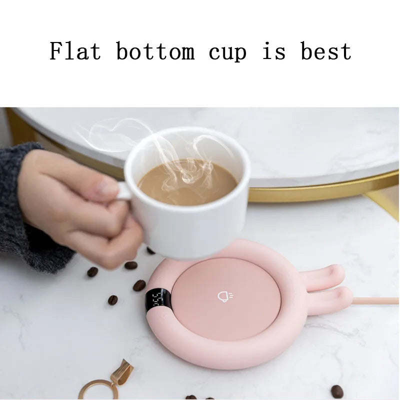 Smart Coffee Mug Warmer for Tea Milk Home Office Desk Use Electric Heating Plate Coaster Cup Warmer with 3 Temperature Settings