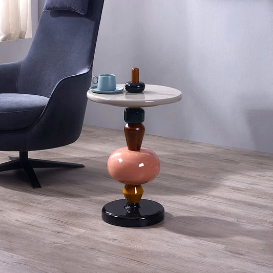 Nordic Furniture,Geometry Tea Tables, Living Room Sofa Side Table, Sugar Gourd Coffee Table, Bedside Table,Round Desk,Customized