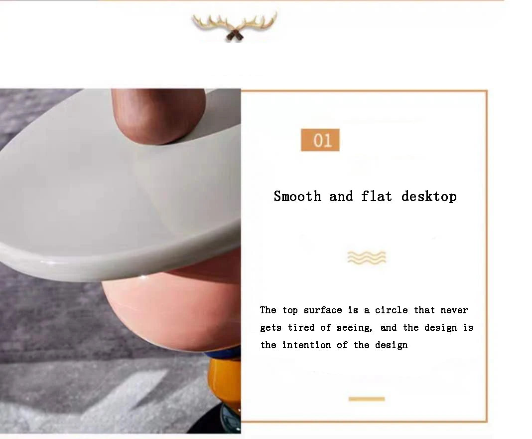 Nordic Furniture,Geometry Tea Tables, Living Room Sofa Side Table, Sugar Gourd Coffee Table, Bedside Table,Round Desk,Customized
