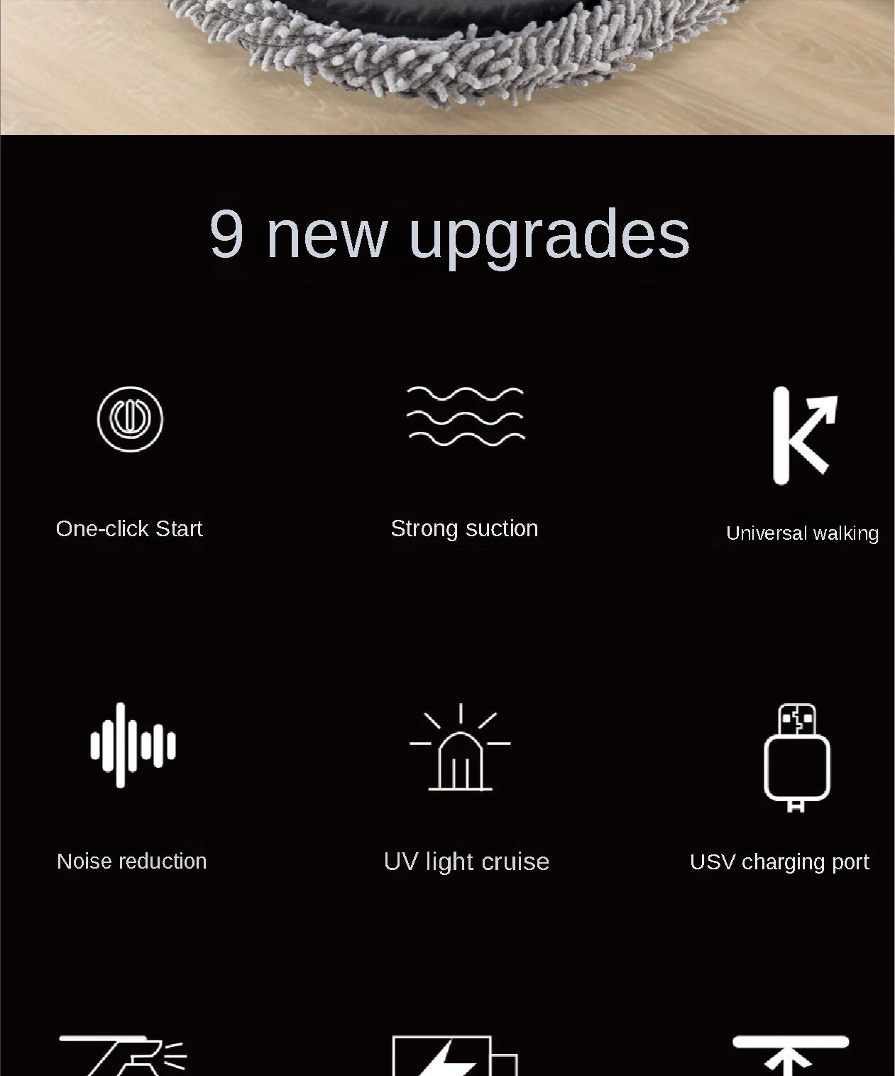 NEW Rechargeable Smart Sweeping and Mop Robot Vacuum Cleaner Dry and Wet mopping robot Home Appliance with Humidifying Spray