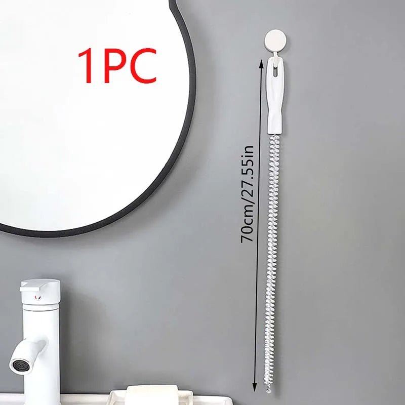 Sink Drain Cleaning Brush Drain Clog Remover Bendable Sink Overflow Sewer Drain Brush For Bathroom Kitchen Clog Remover Tool