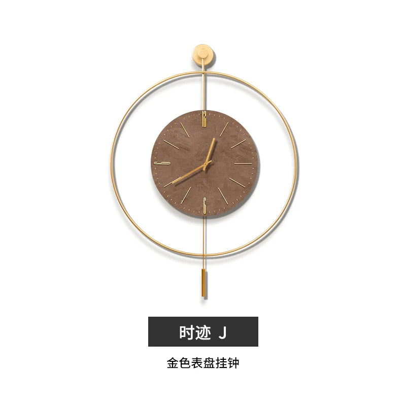 Classic Luxury Clocks Wall Art Quiet Minimalist Interior Wall Clock Modern Design Reloj Pared Decorativo Room Decorarion