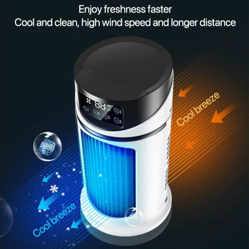 Home Dormitory Air Conditioner Fan Desktop Timer Electric Fan Portablehumidification Electric Fan Table Fan Air Cooler