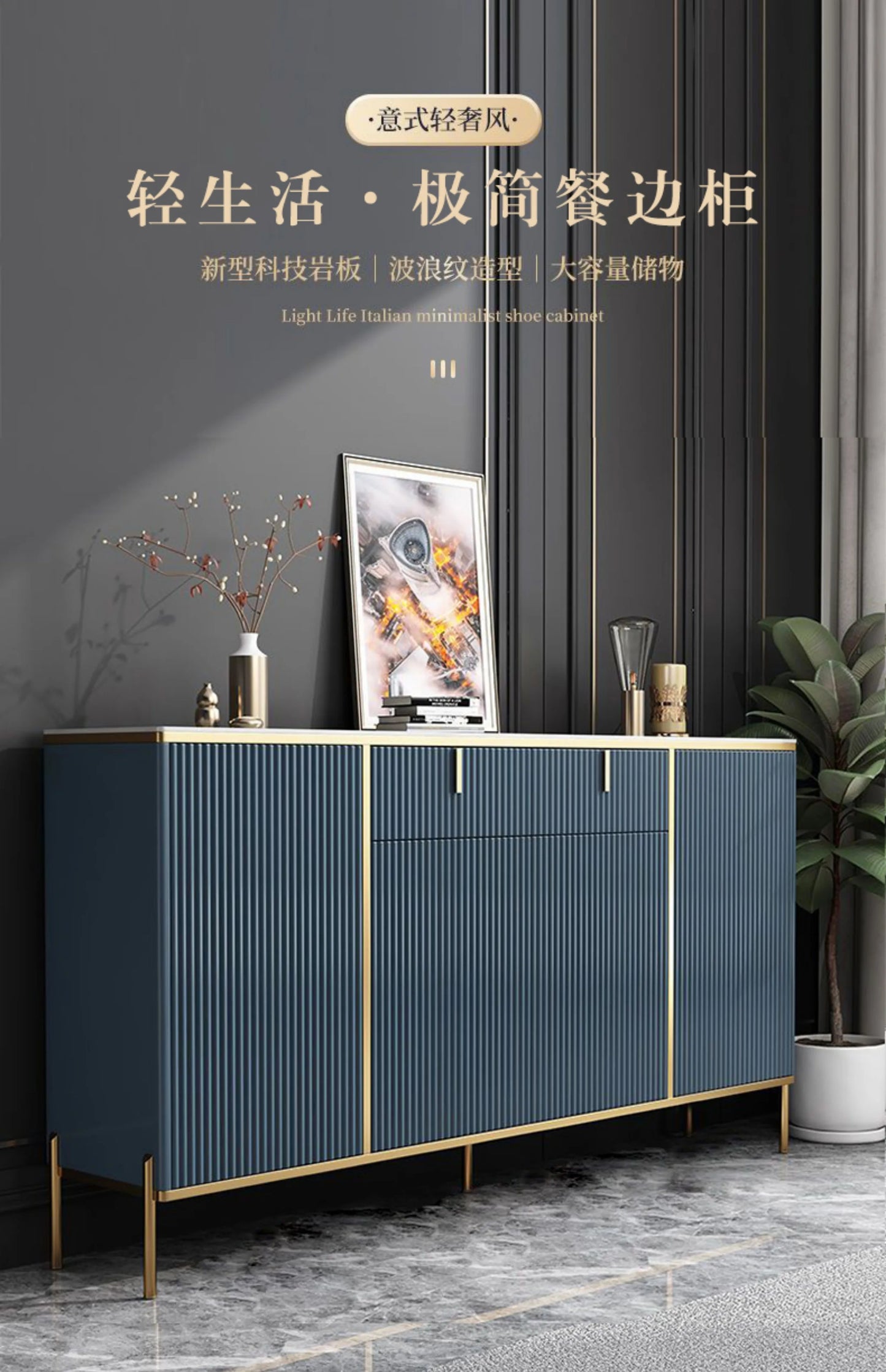 Fashion Modern  Cabinets Living Room Storage Modern Open Space Saving Display Cabinet Trendy Big Vitrina Home Furniture