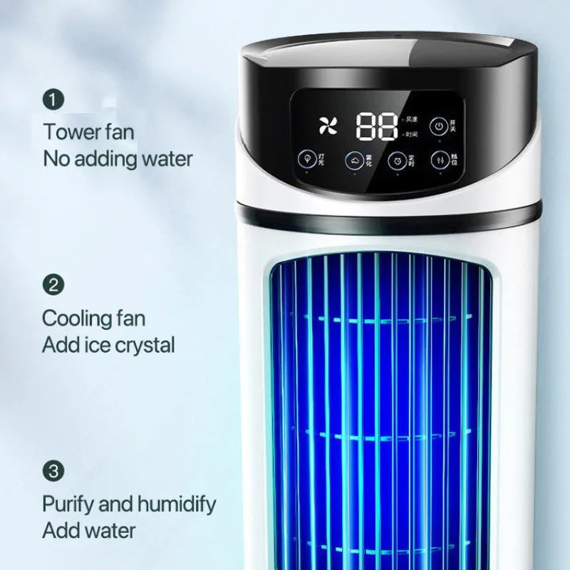 Home Dormitory Air Conditioner Fan Desktop Timer Electric Fan Portablehumidification Electric Fan Table Fan Air Cooler