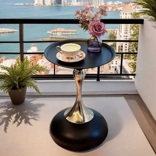 Coffee Table for Living Room Mermaid Style Side Table Nordic Balcony Household Round Table Home Decoration Garden Supplies