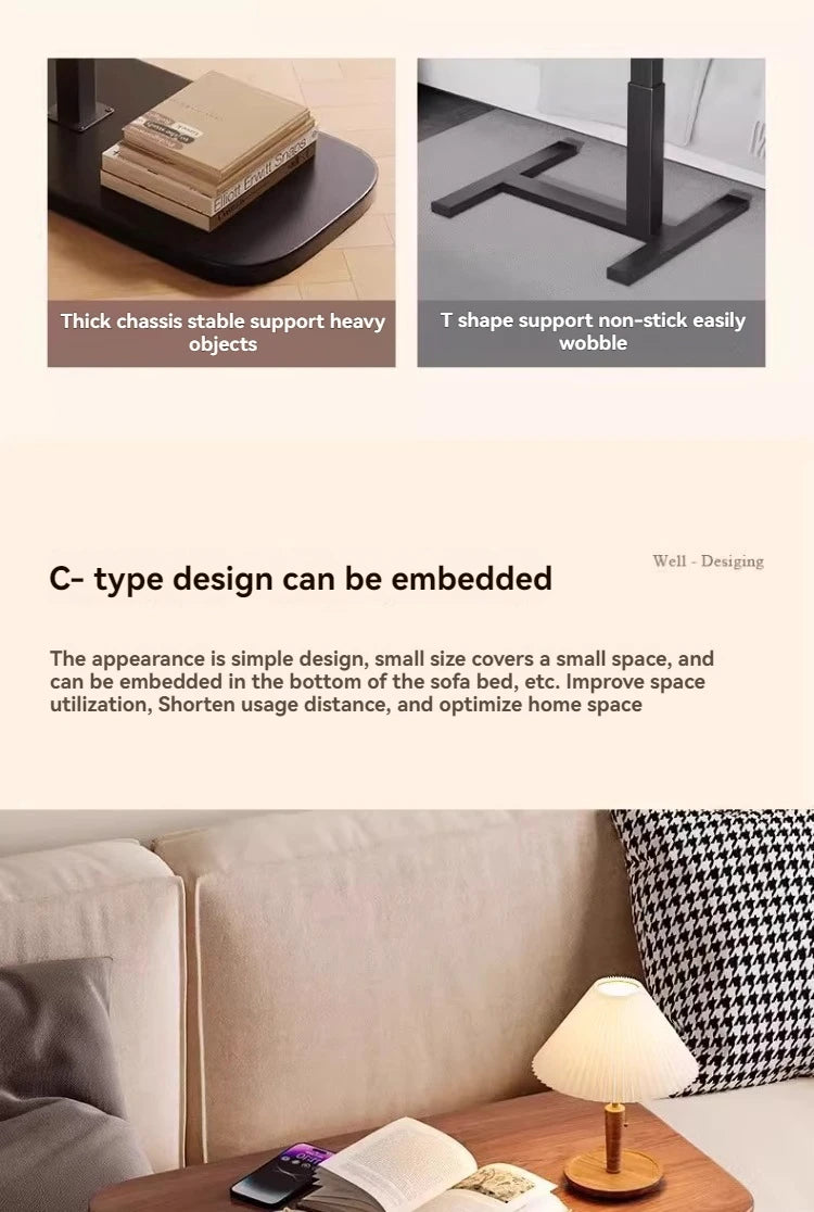 Mobile lifting coffee table, modern and simple household living room, sofa side table, tea table, bedside computer table