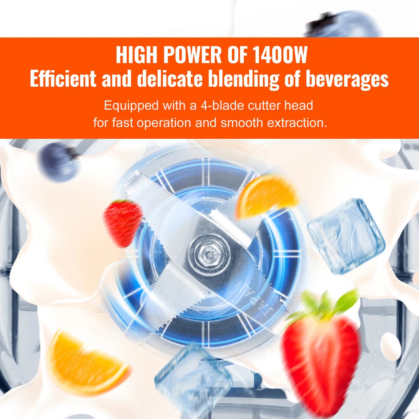 SucceBuy 2L Smoothie Blender Commercial Grade Food Fruit Processor Multifunctional Mixer Make Shakes And Crush Technology