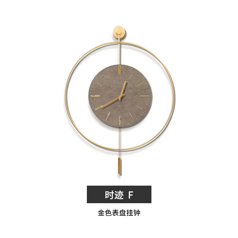 Classic Luxury Clocks Wall Art Quiet Minimalist Interior Wall Clock Modern Design Reloj Pared Decorativo Room Decorarion