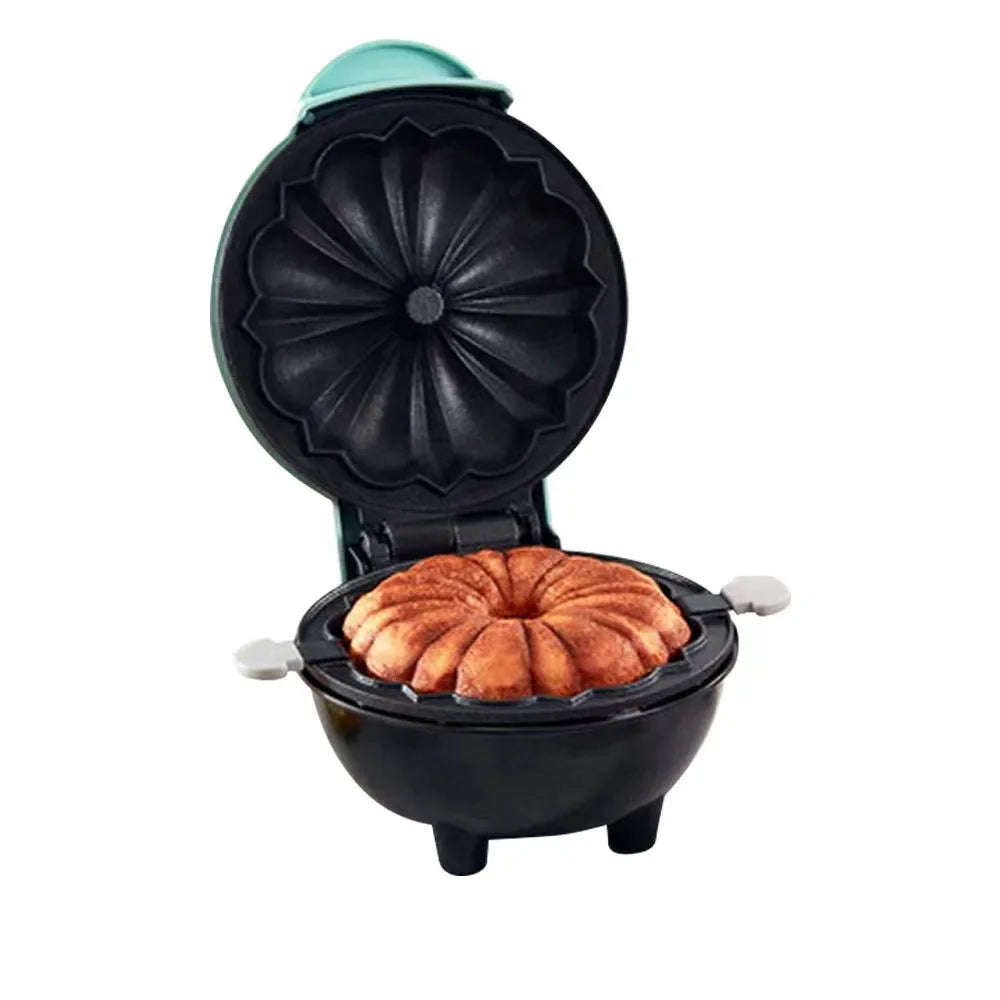 Portable Mini Cake Machine Heating Block Easy to Clean Breakfast Machine Suitable for Kitchen and Home
