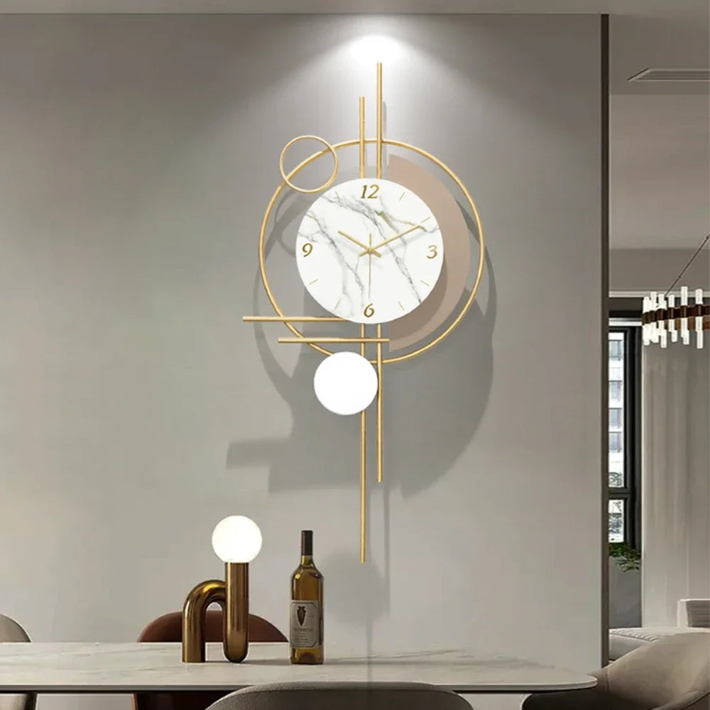 Unique Fancy Wall Clock Chic Aesthetic Interior Design Wall Clock Luxury Modern Reloj De Pared Para Salon Home Decoration